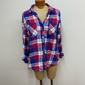 Confess Plaid Button Up Shirt